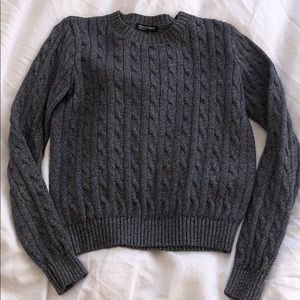 ~SOLD~Marled gray cotton sweater